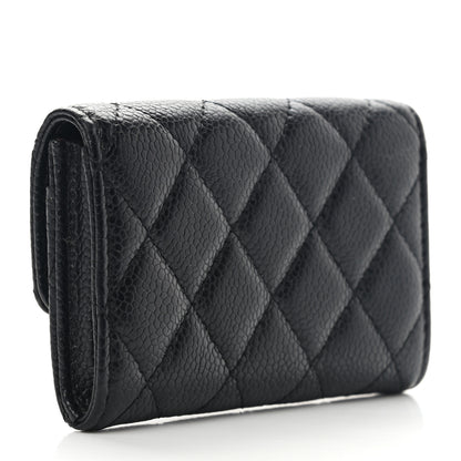 Chanel Caviar Quilted Flap Card Holder Black 3 of 12