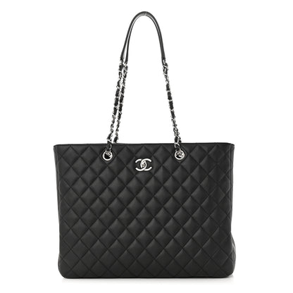 Chanel Calfskin Quilted Large Classic Shopping Tote Black 1 of 10