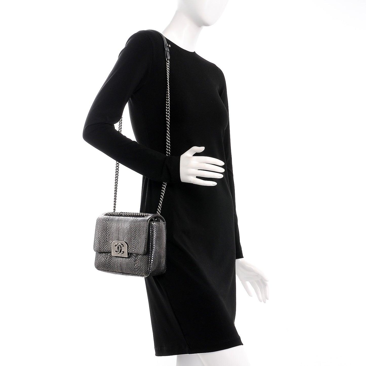 Python CC Square Flap Silver