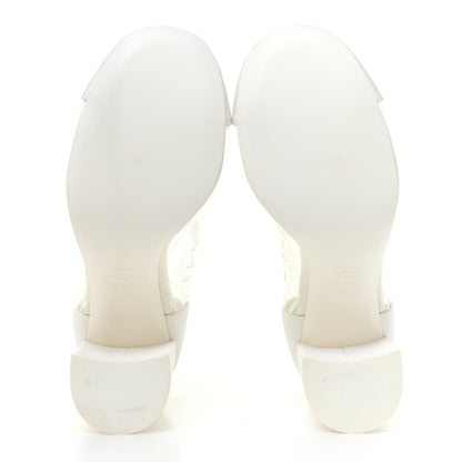 Chanel PVC Grosgrain High Boots 36 Transparent White 6 of 14