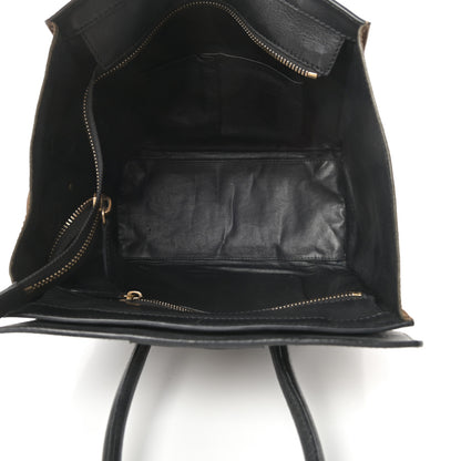 Celine Smooth Calfskin Suede Micro Luggage Olive 5 of 19