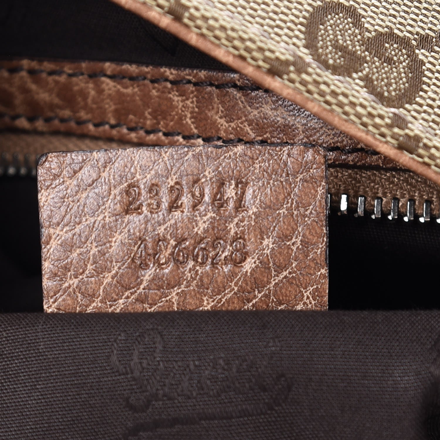 Gucci Monogram Bamboo Bar Medium Tote Brown 7 of 9