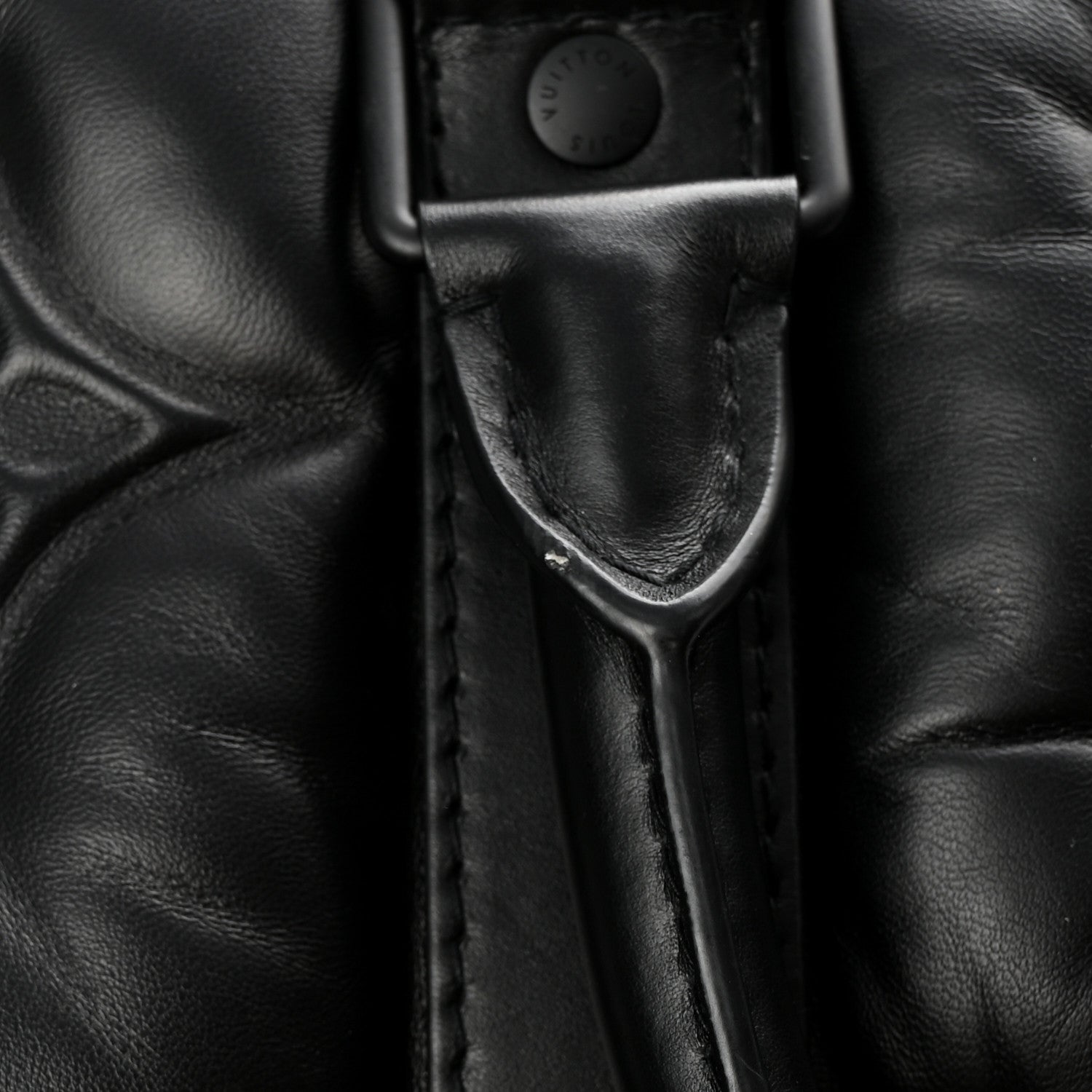 Louis Vuitton Lambskin Monogram Keepall Puffer XL Bandouliere 75 Black 9 of 11