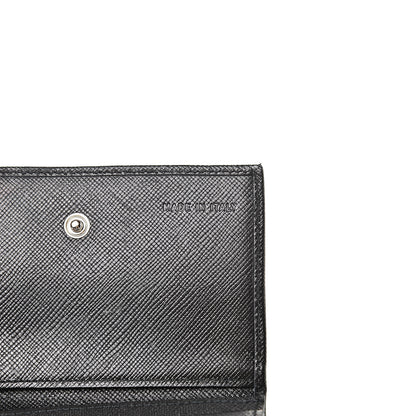 Prada Saffiano Bi-Fold Card Holder Wallet Black 7 of 14