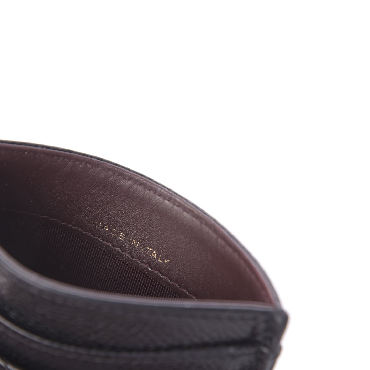Caviar Quilted Card Holder Black