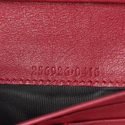 Gucci Microguccissima Interlocking G Continental Wallet Red 9 of 10