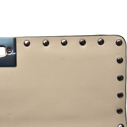 Valentino Garavani Lambskin Medium Rockstud Spike Shoulder Bag White 7 of 7