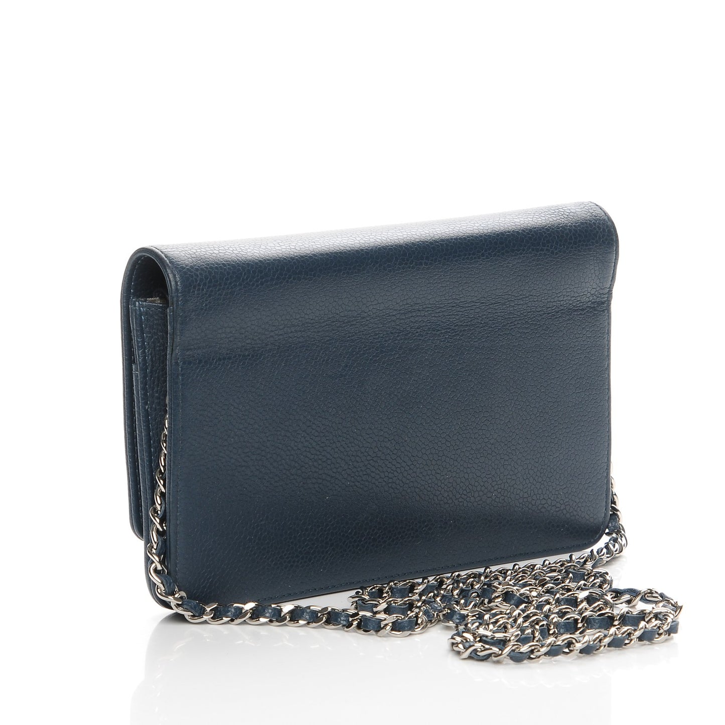 Caviar Timeless CC Wallet On Chain WOC Navy Blue