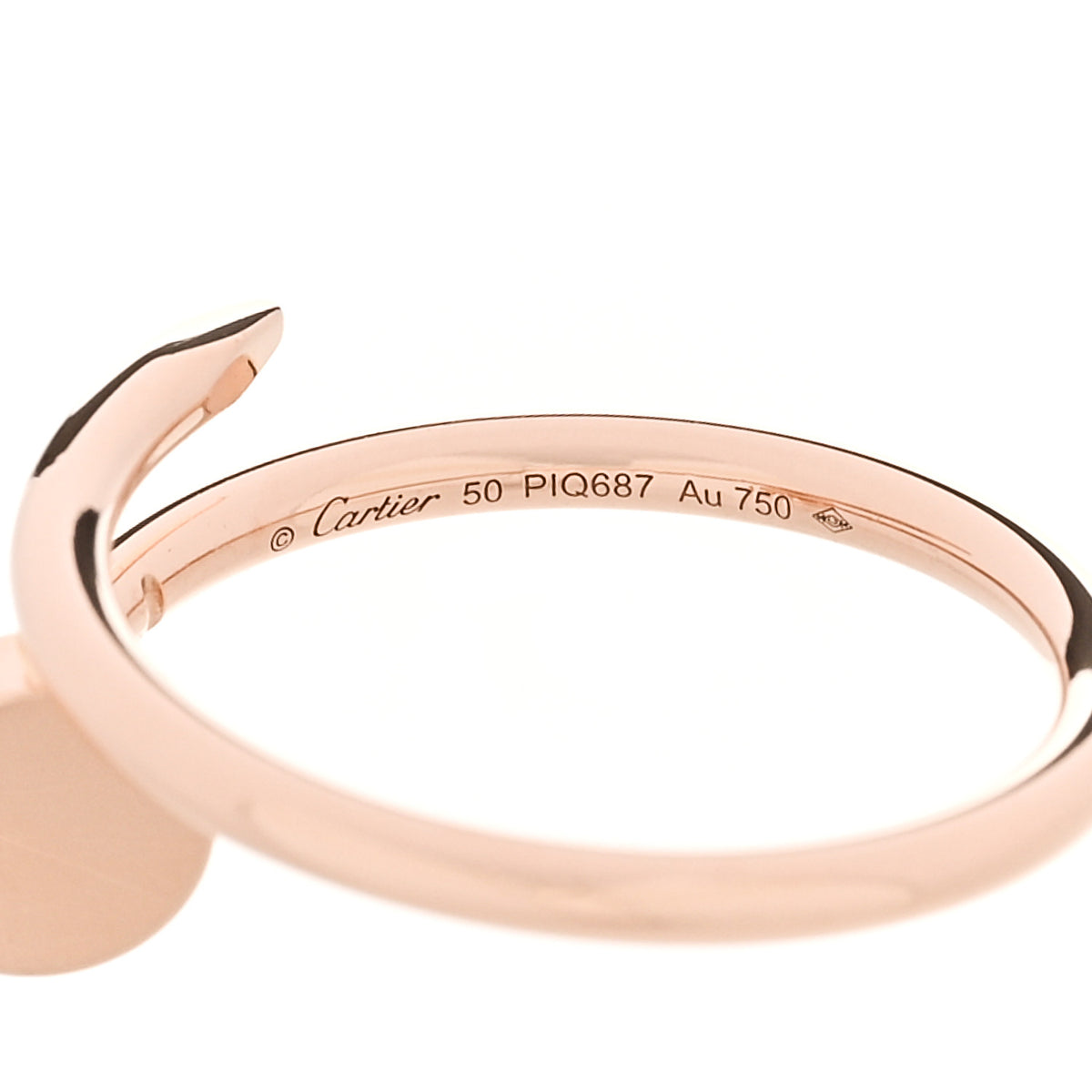 Cartier 18K Pink Gold Small Juste Un Clou Ring 50 5.25 5 of 6