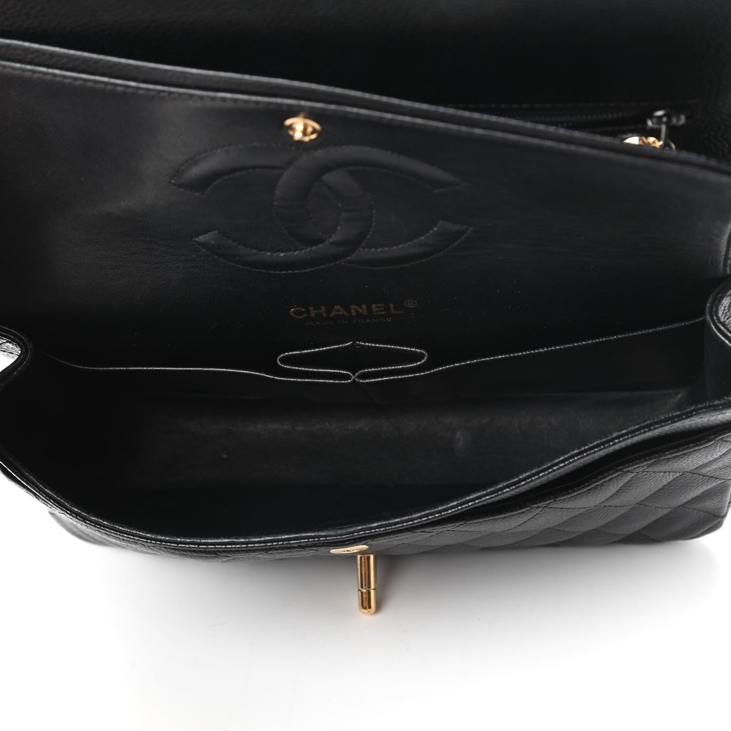 Chanel Caviar Quilted Medium Double Flap Black 5 of 10