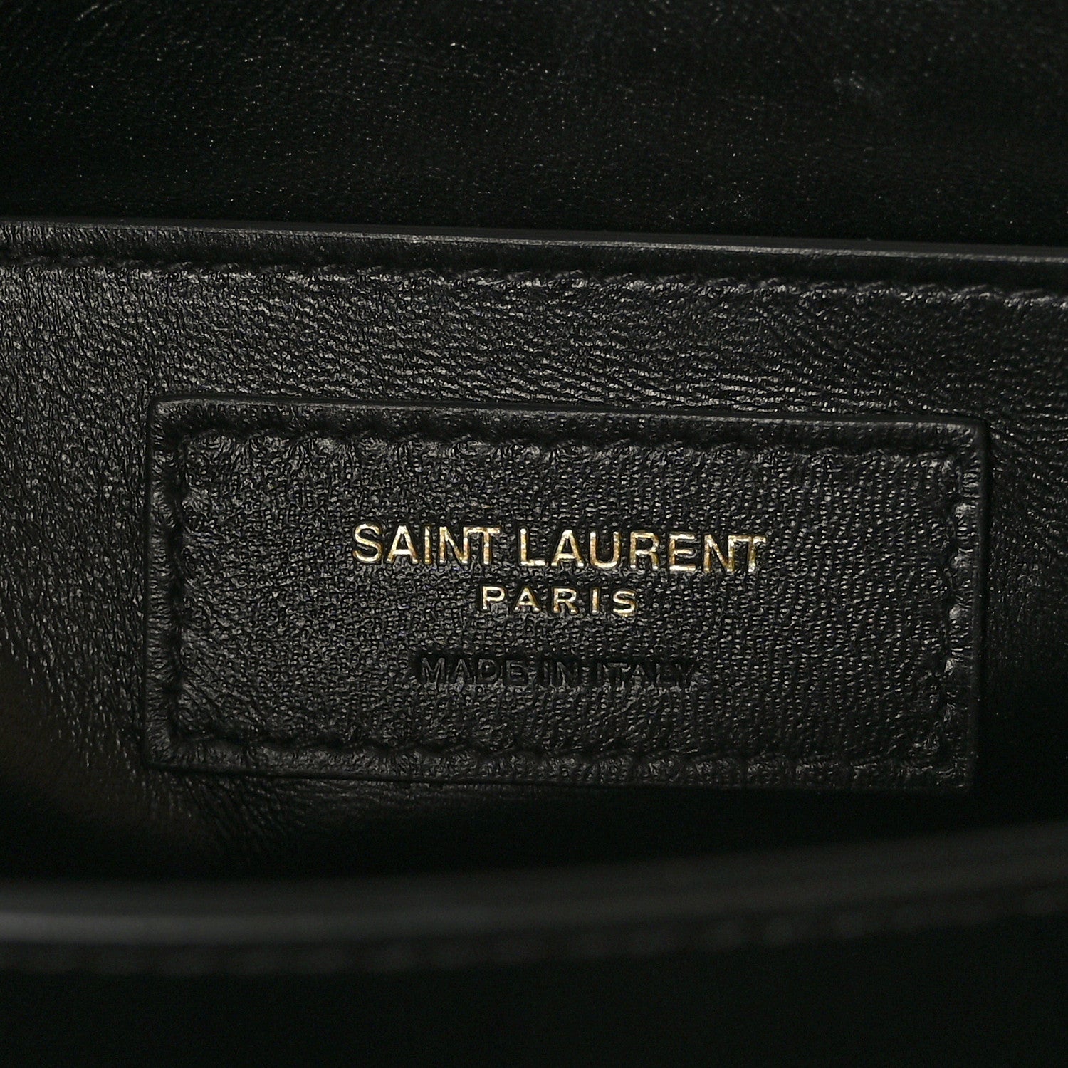 Saint Laurent Smooth Shiny Calfskin Medium Classic Monogram Cassandra Top Handle Black Crema Soft 6 of 11