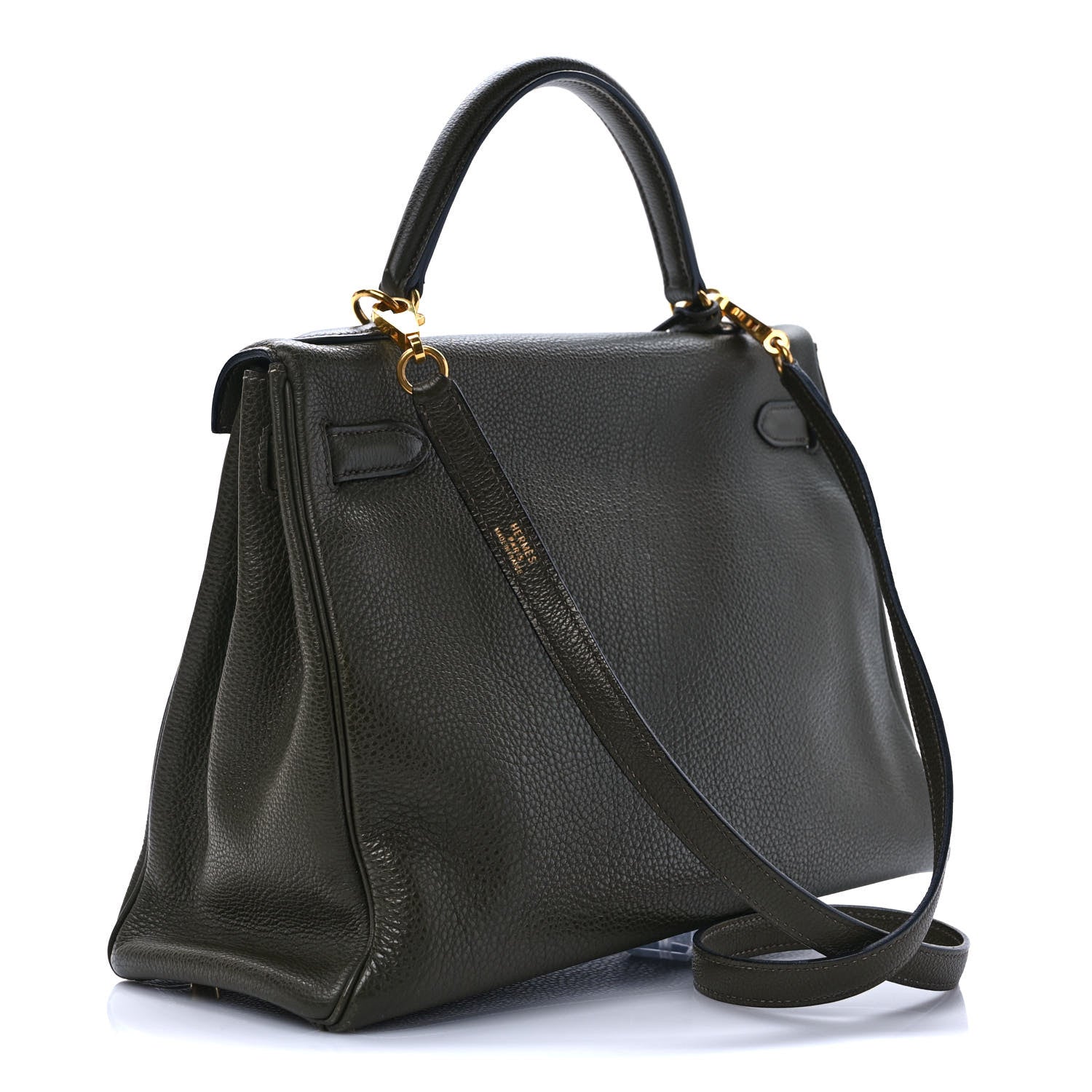 Hermes Togo Kelly Retourne 32 Vert Olive 3 of 10