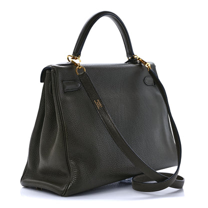 Hermes Togo Kelly Retourne 32 Vert Olive 3 of 10