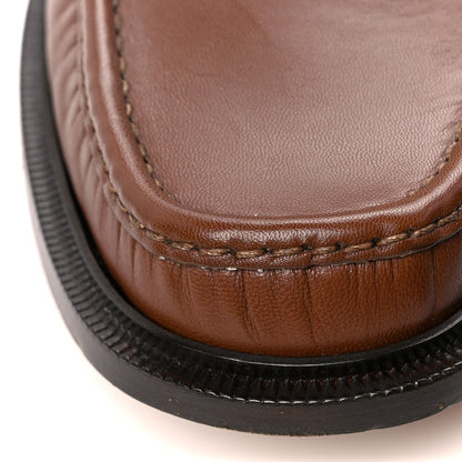 Gucci Goatskin Mens Horsebit Loafers 11 Brown Sugar 9 of 10