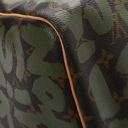 Louis Vuitton Graffiti Keepall 50 Kaki 8 of 11