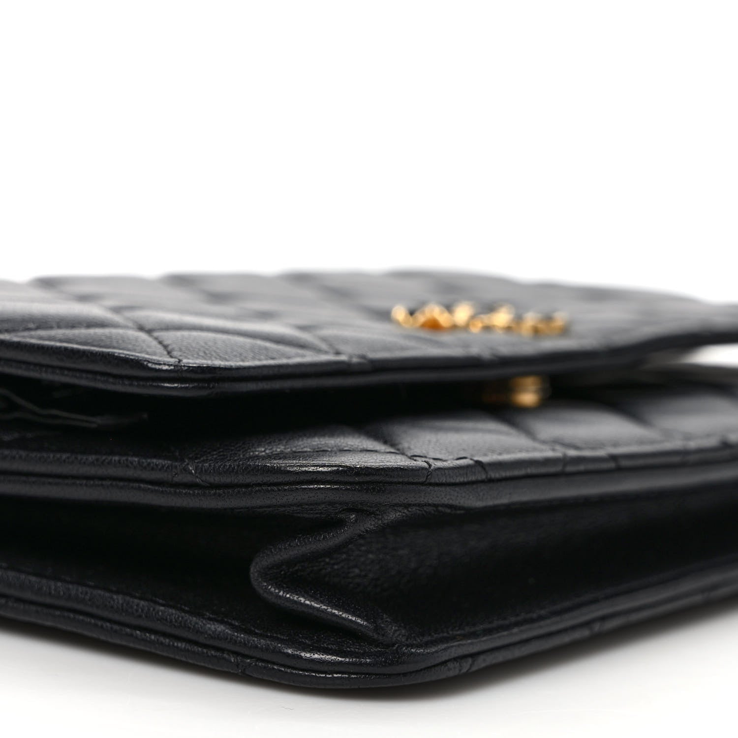 Chanel Lambskin Quilted Infinity Wallet On Chain WOC Black 8 of 10