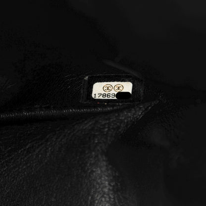 Chanel Lambskin Quilted Jumbo Double Flap So Black 11 of 12