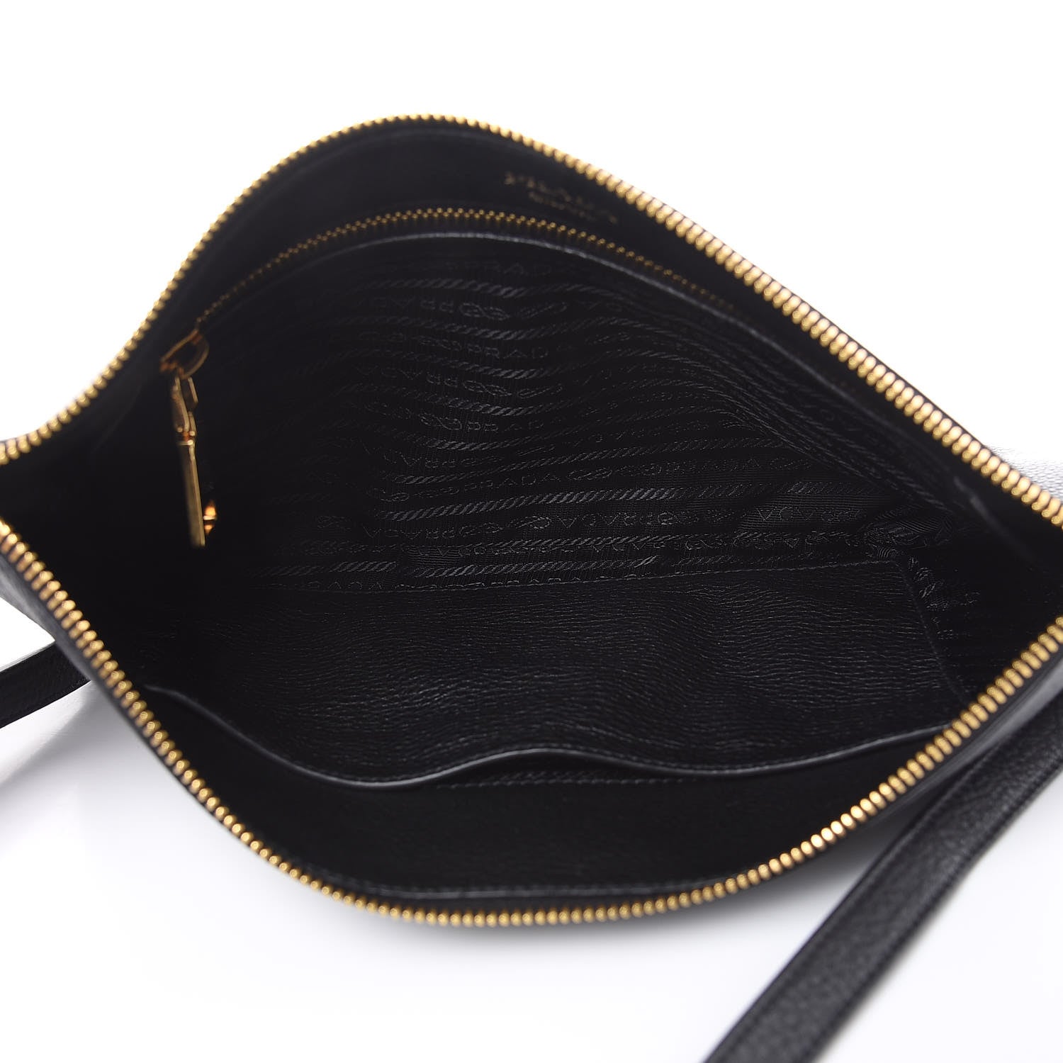 Prada Vitello Daino Crossbody Bag Black 6 of 11