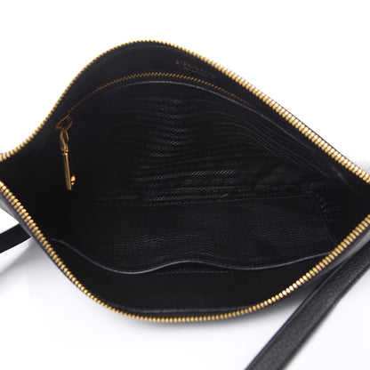 Prada Vitello Daino Crossbody Bag Black 6 of 11