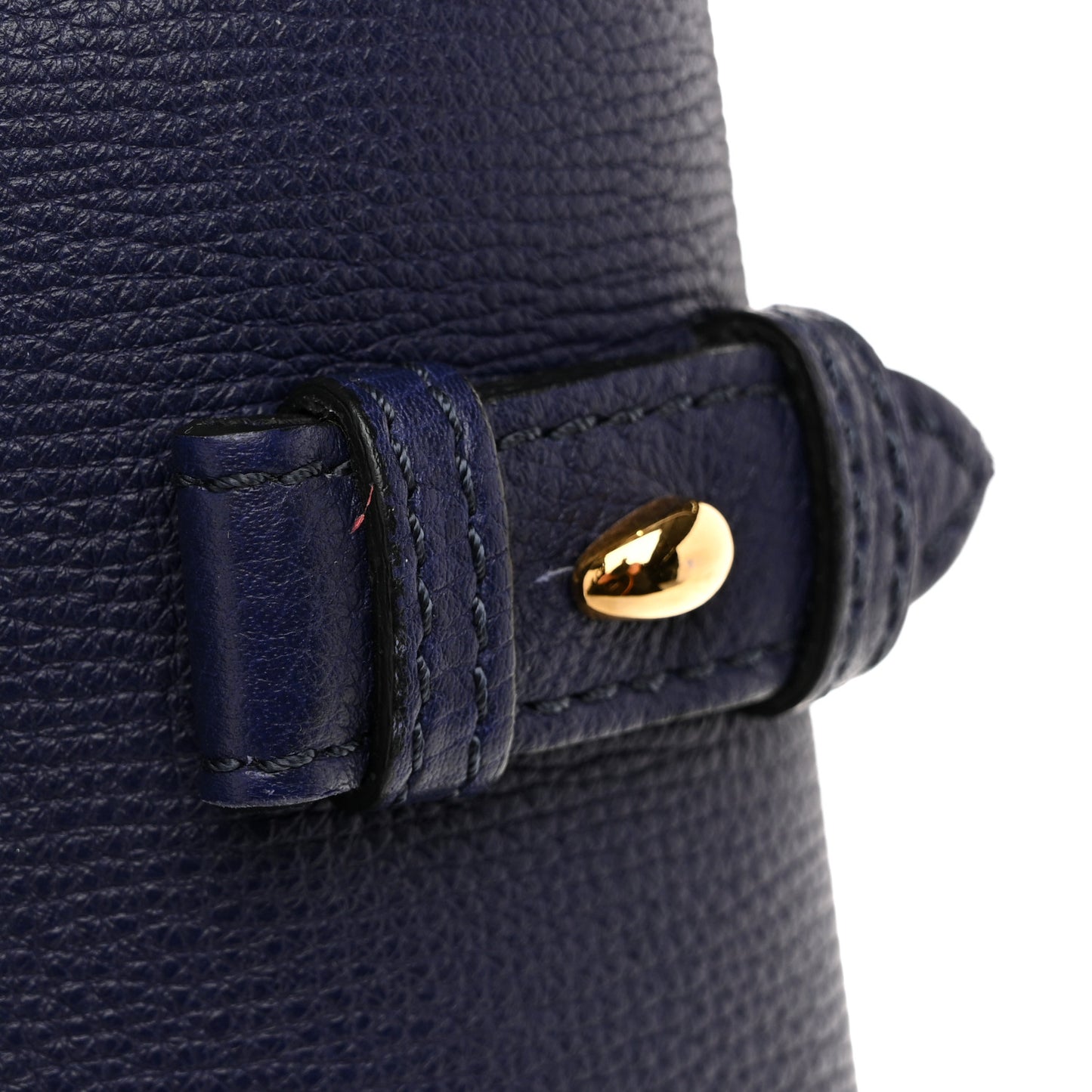 Derby Calfskin House Check Medium Banner Tote Ink Blue