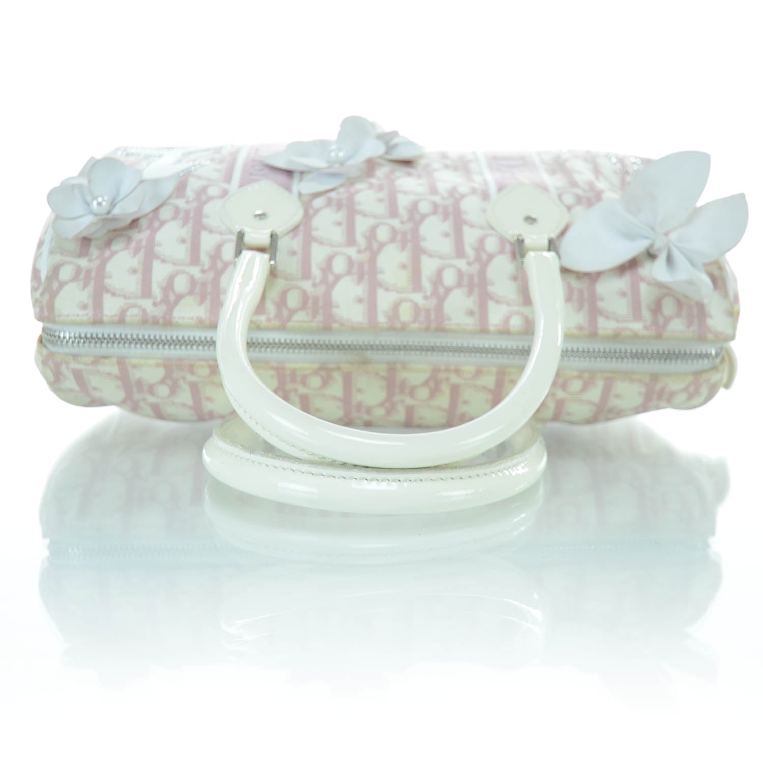 Christian Dior Monogram Girly Boston Bag Pink 4 of 12