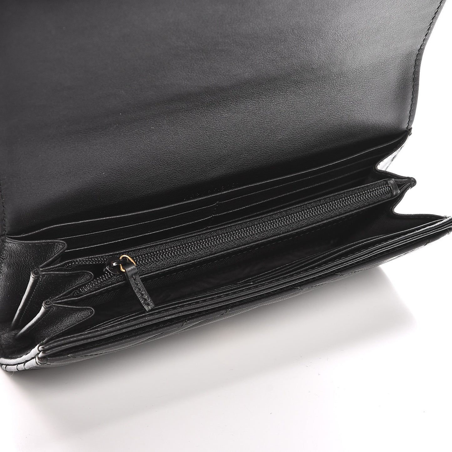 Calfskin Matelasse GG Marmont Continental Wallet Black