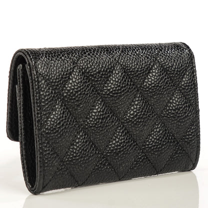 Chanel Caviar Quilted Flap Card Holder Black 3 of 9