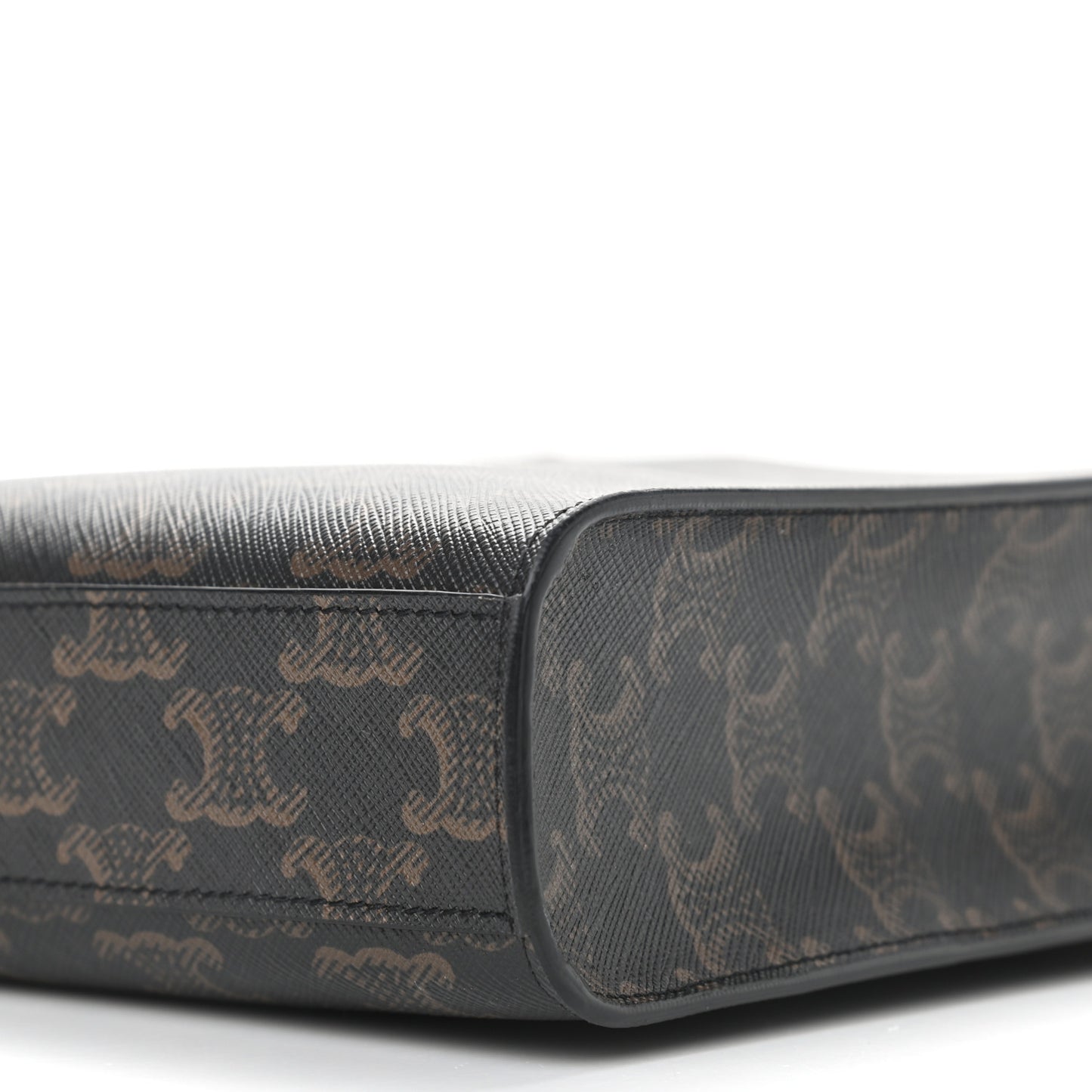 Triomphe Canvas Calfskin Mini Vertical Cabas Tan