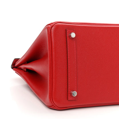 Hermes Epsom Birkin 30 Rouge Casaque 9 of 13