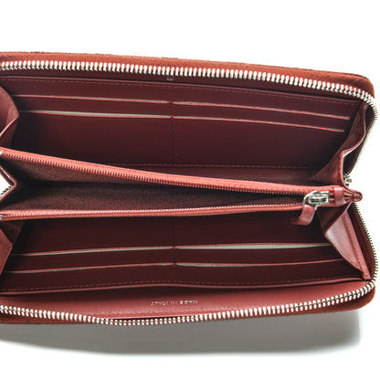 Chanel Caviar Quilted Large Gusset Zip Around Wallet Red 5 of 8