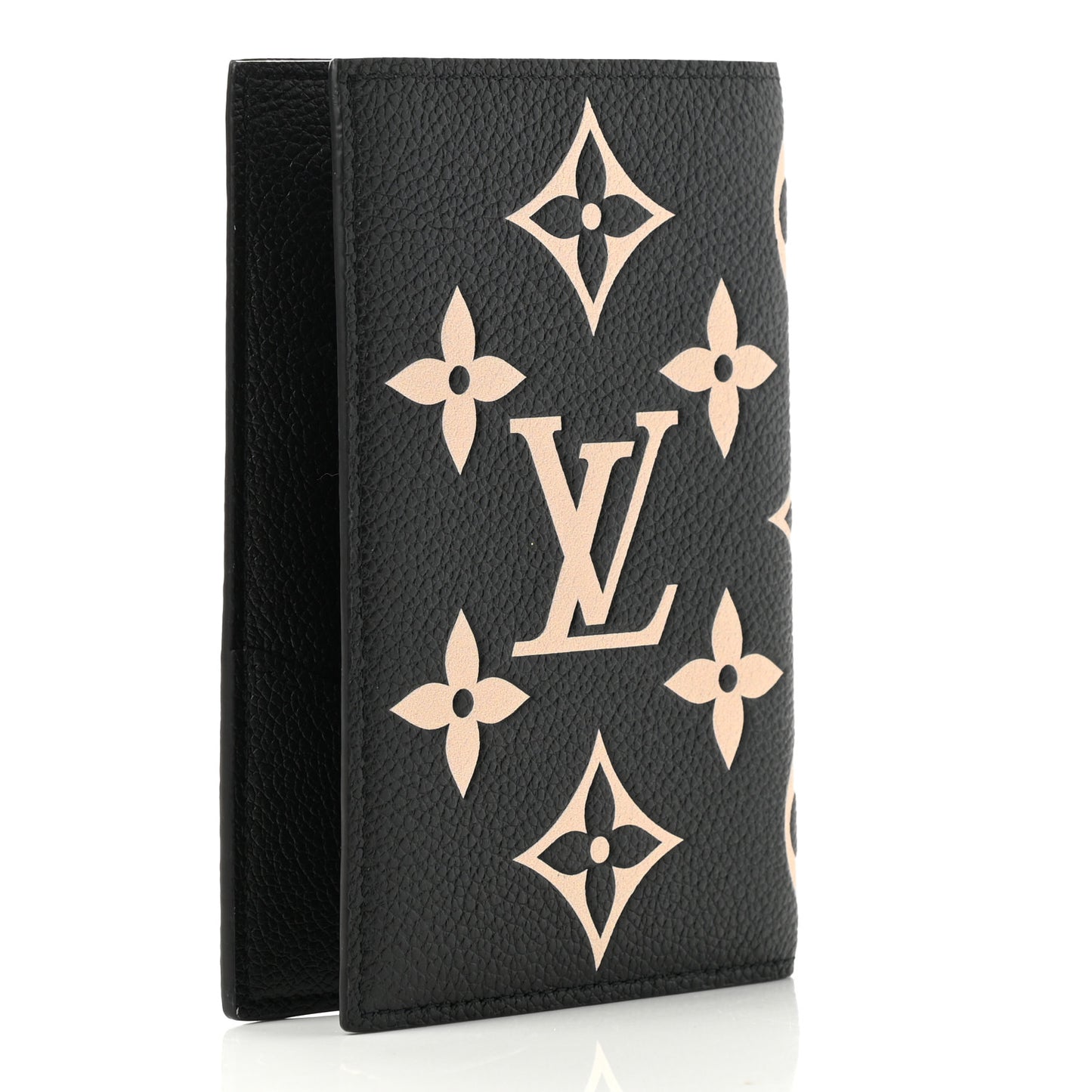 Empreinte Monogram Giant Passport Cover Black Beige
