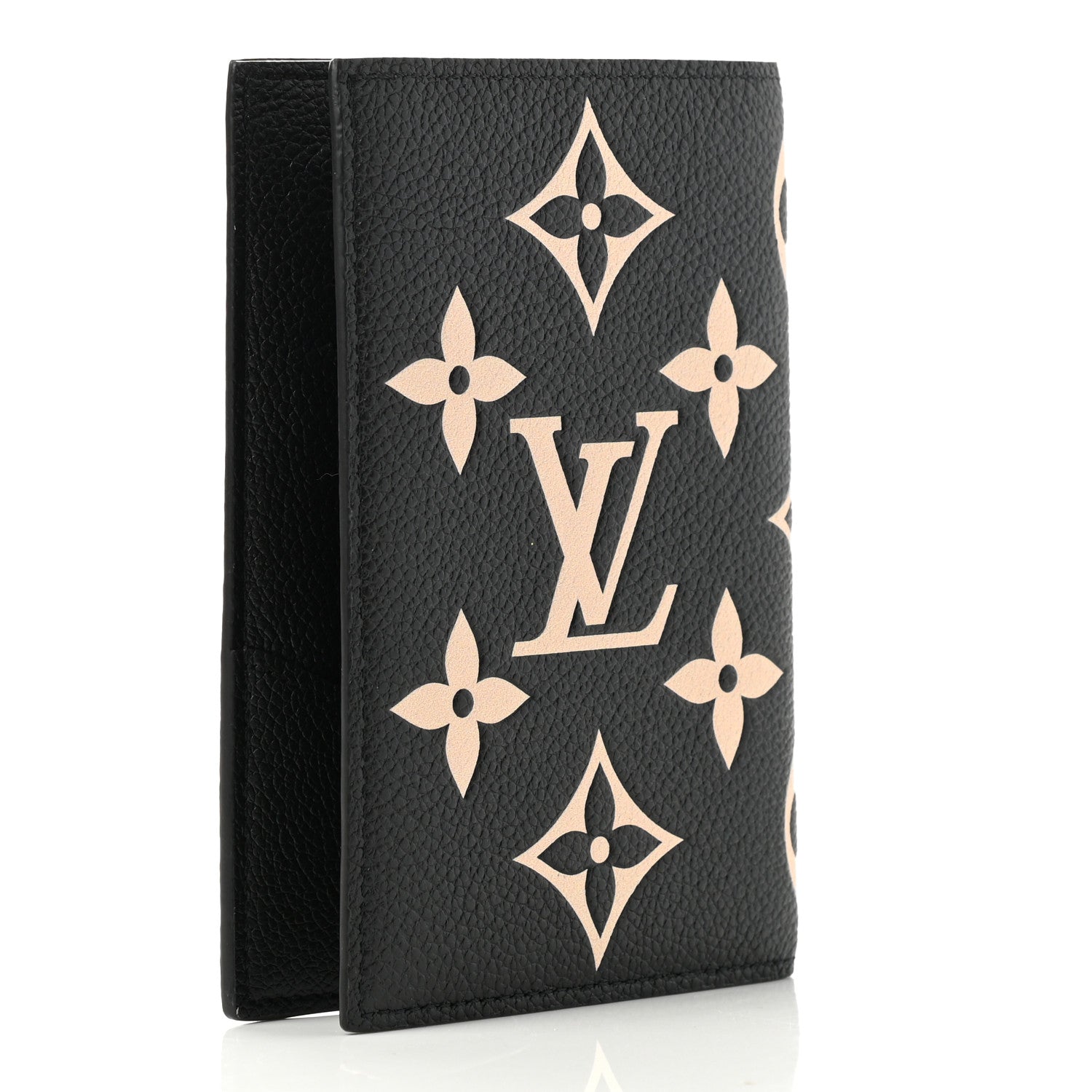 Louis Vuitton Empreinte Monogram Giant Passport Cover Black Beige 3 of 7