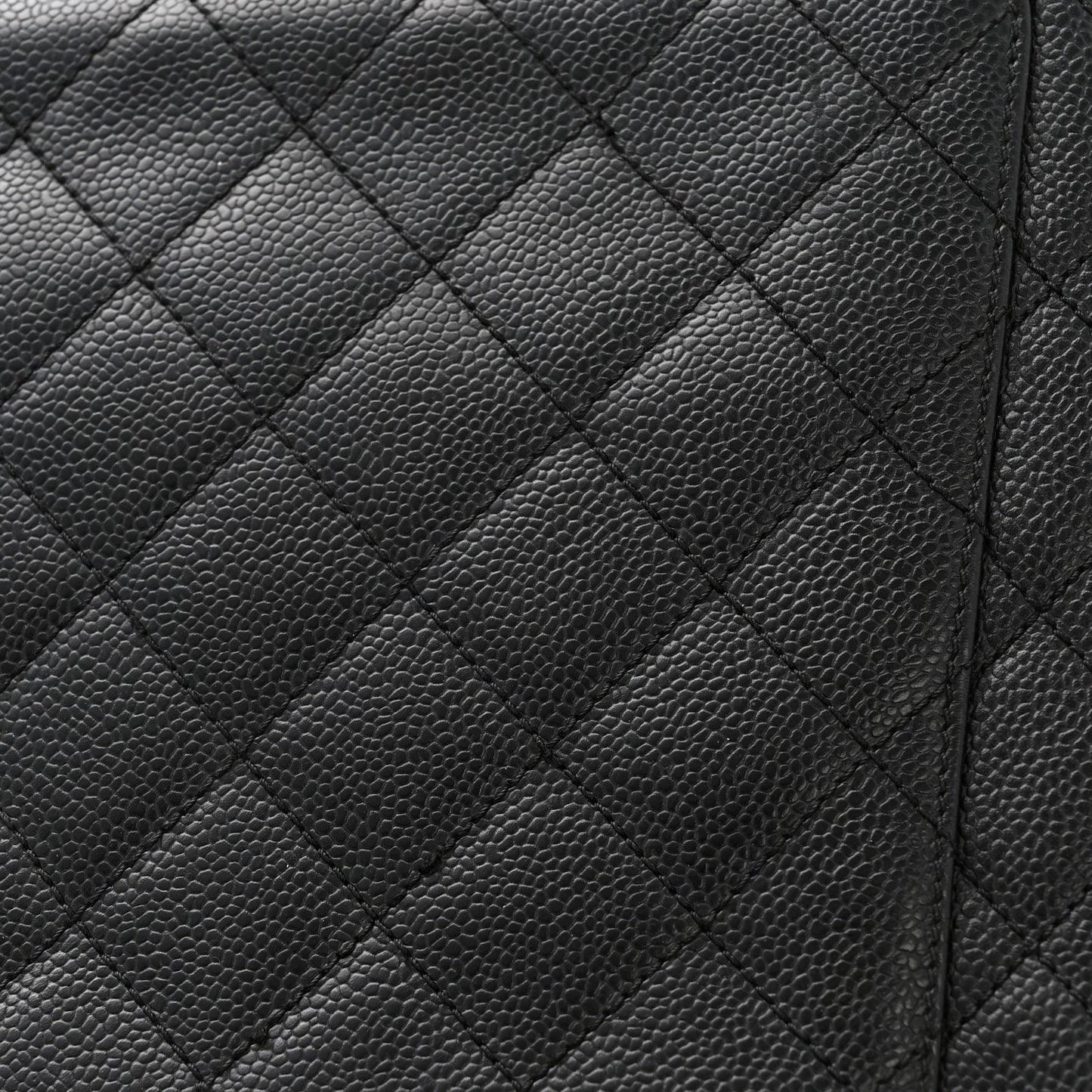 Caviar Quilted Jumbo Kelly Flap Black
