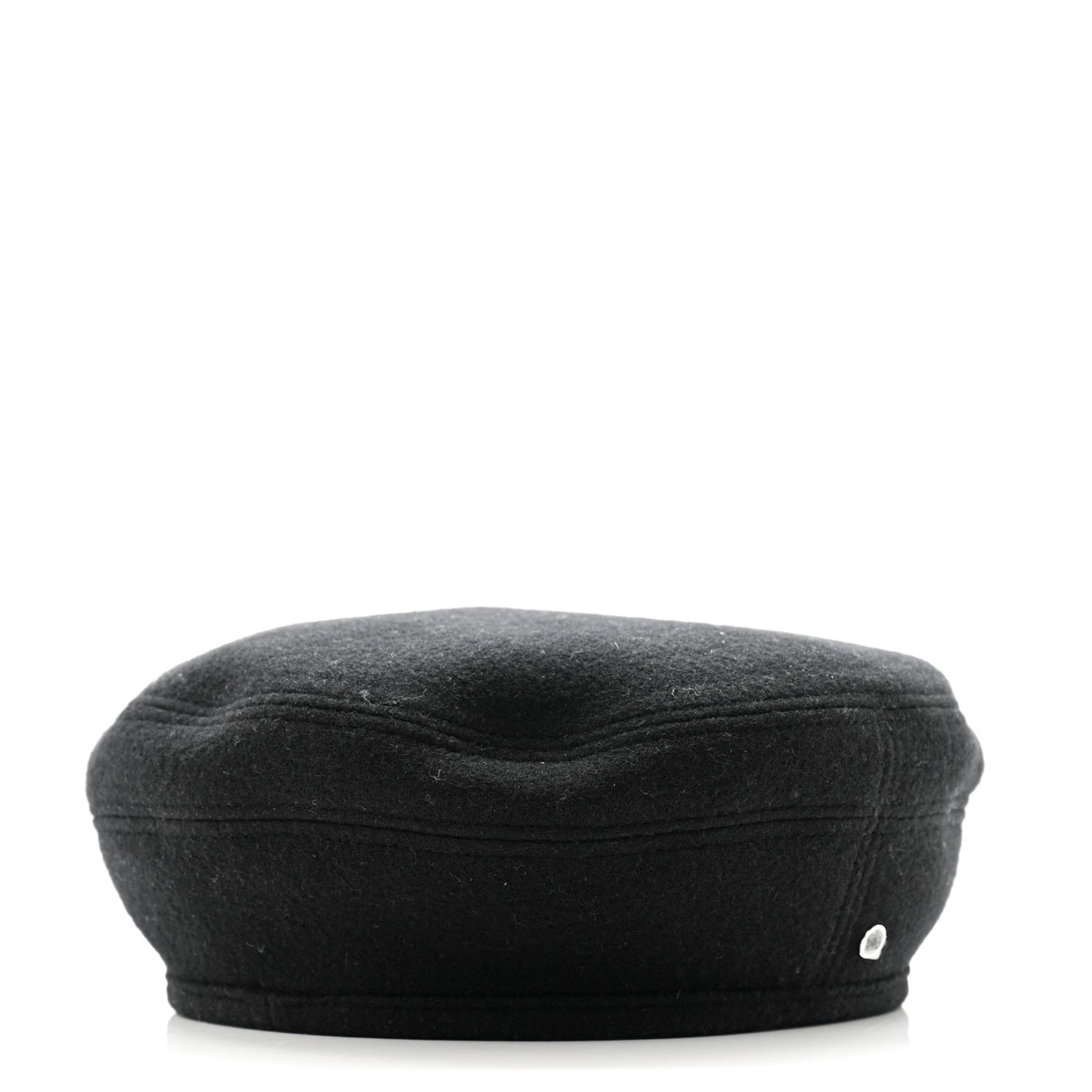 Wool Cashmere Saint Honore Drap Beret 59 Black