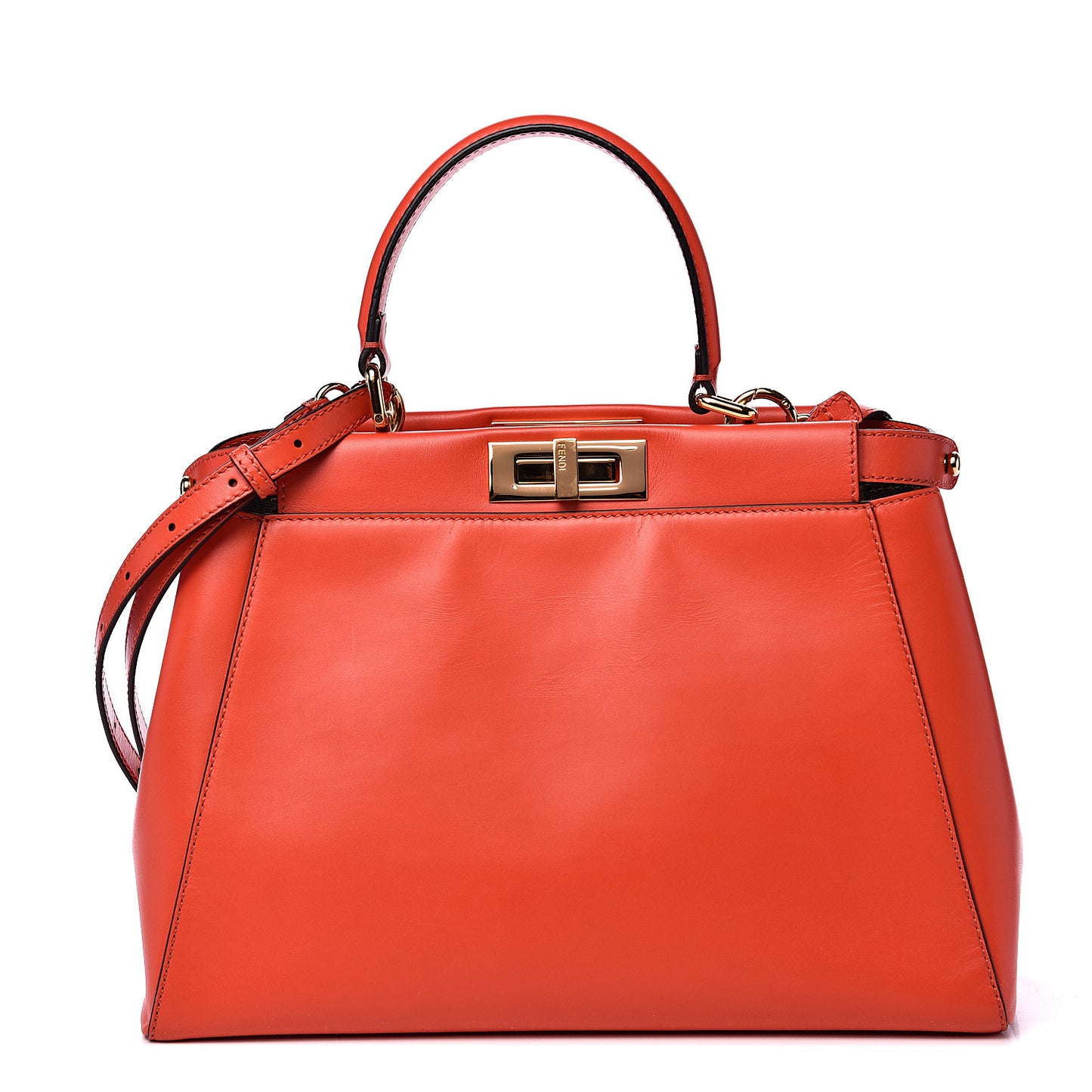 Vitello Morgan Fabric Jacquard Pequin Medium Peekaboo Iconic Satchel Papavero Tobacco Black