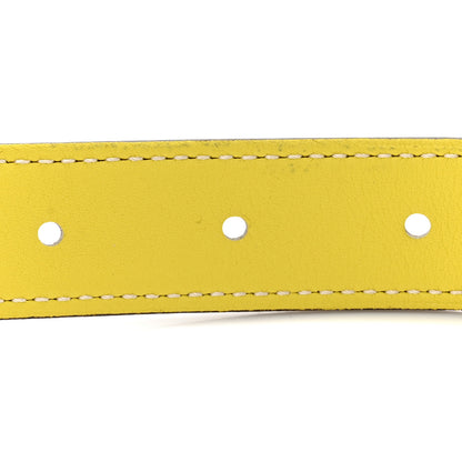 Hermes Swift Epsom 24mm Sydney Belt 85 34 Etoupe Lime 4 of 5