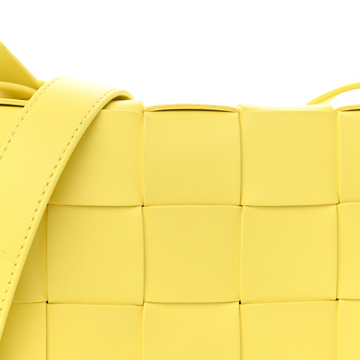 Bottega Veneta Lambskin Maxi Intreccio Small Cassette Crossbody Bag Sherbert 8 of 11