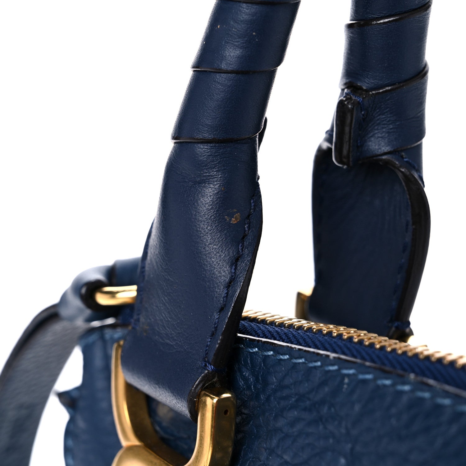 Chloe Calfskin Medium Marcie Satchel Navy 17 of 23