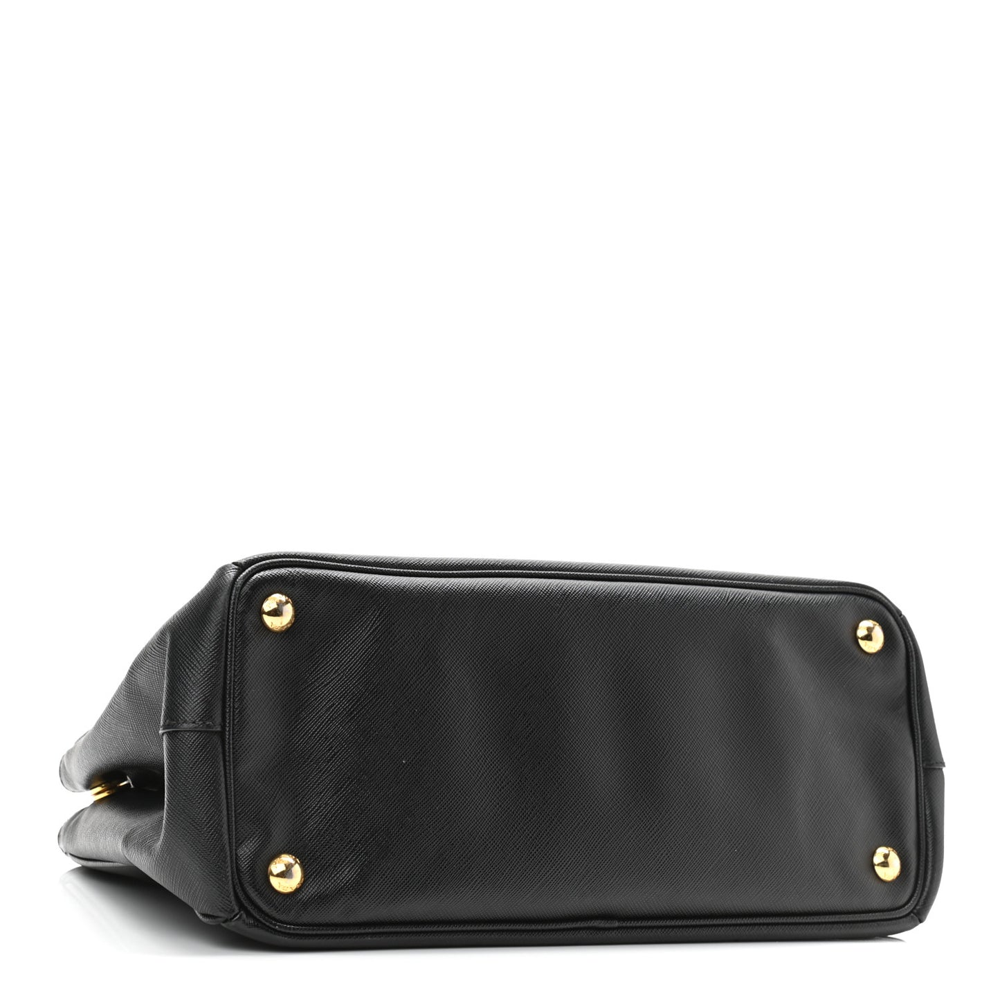Saffiano Small Galleria Double Zip Tote Black