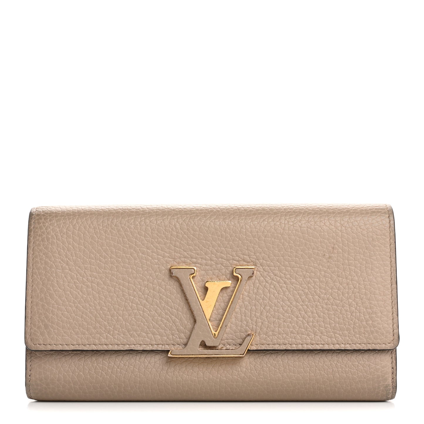 Taurillon Capucines Wallet Galet
