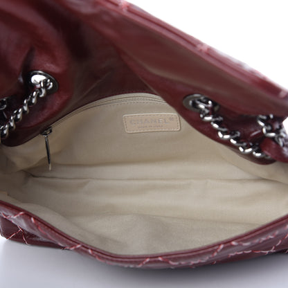 Chanel Glazed Goatskin Double Stitch Flap Red 5 of 10