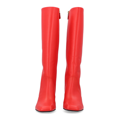 Chanel Calfskin High Boots 38 Red 3 of 11
