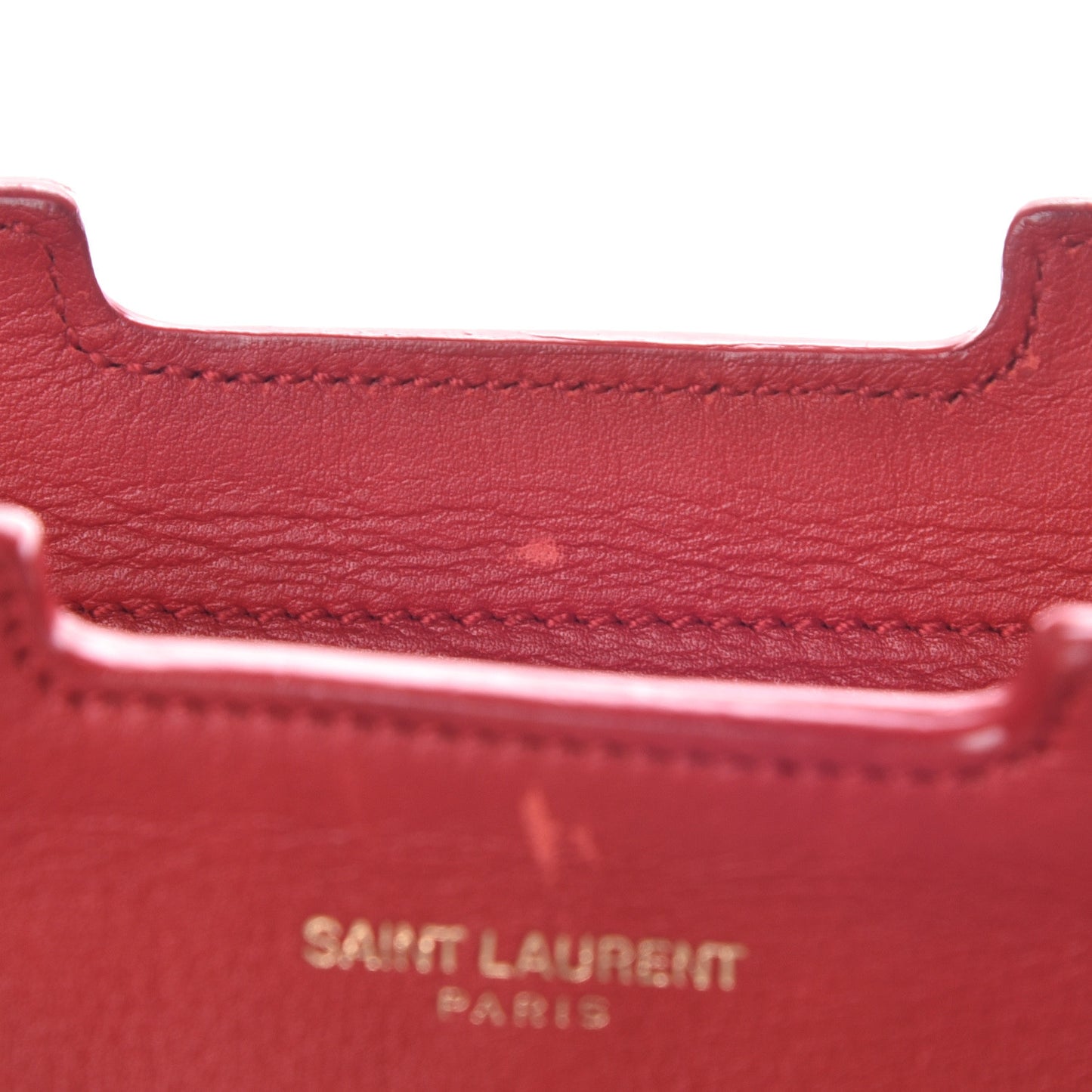 Calfskin Small Classic Y Cabas Red