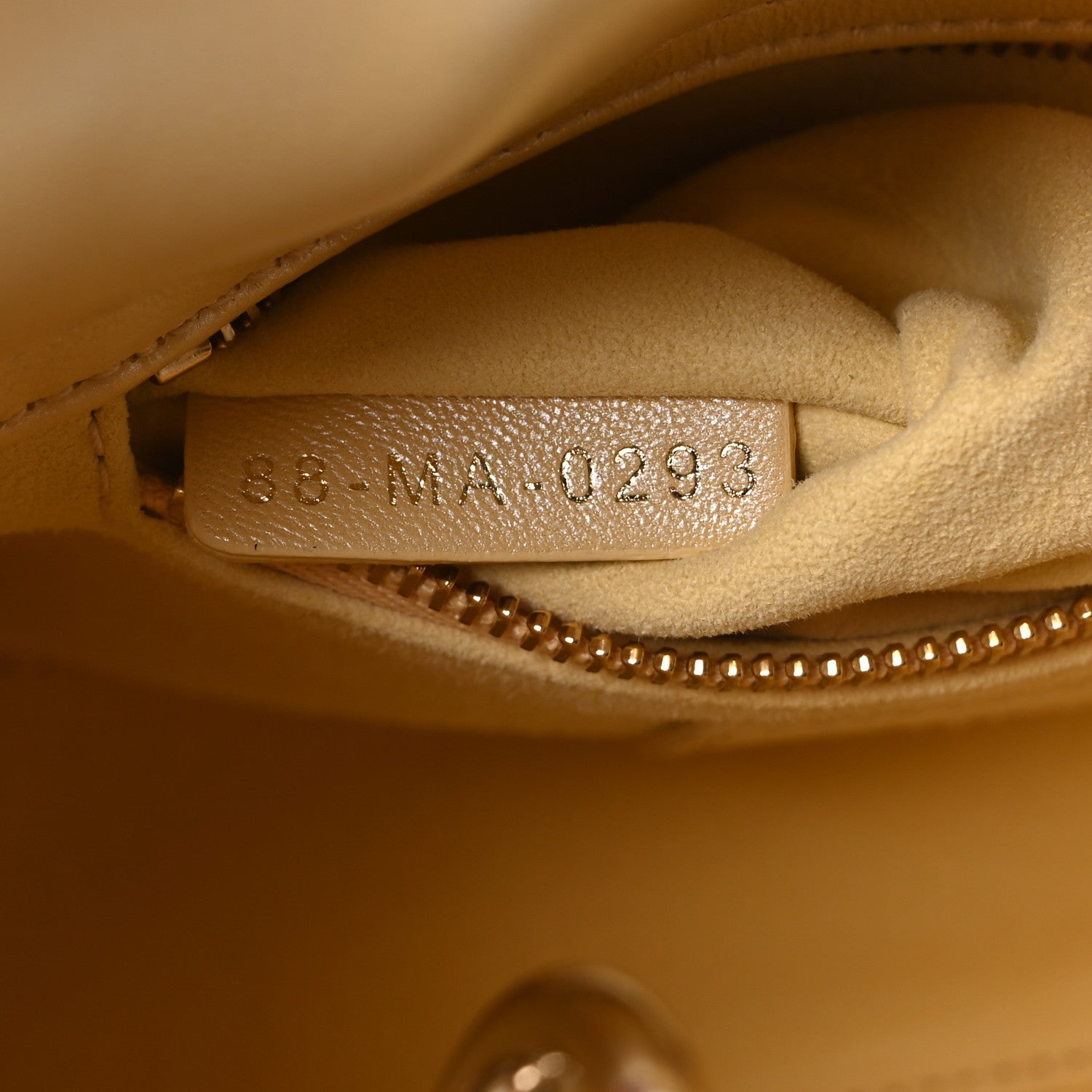 Christian Dior Iridescent Metallic Lambskin Cannage Mini Lady Dior Soft Yellow 7 of 10