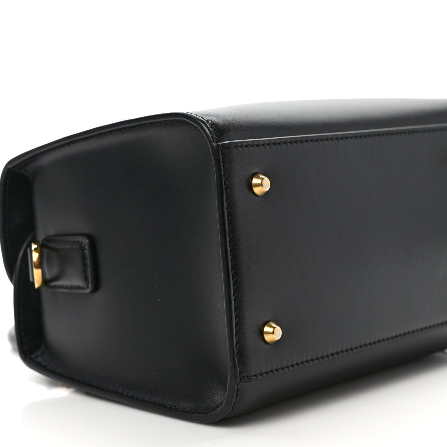 New Line Calfskin Small Boston Bag Black