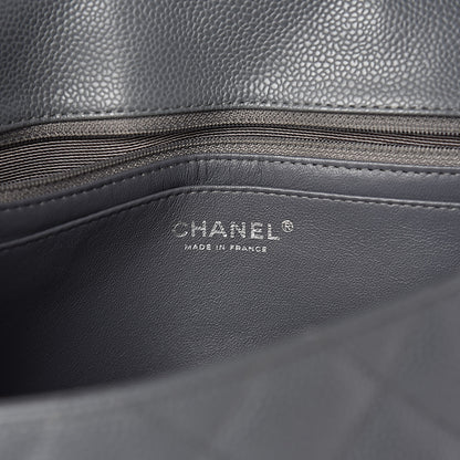 Chanel Caviar Quilted Jumbo Single Flap Grey 6 of 18