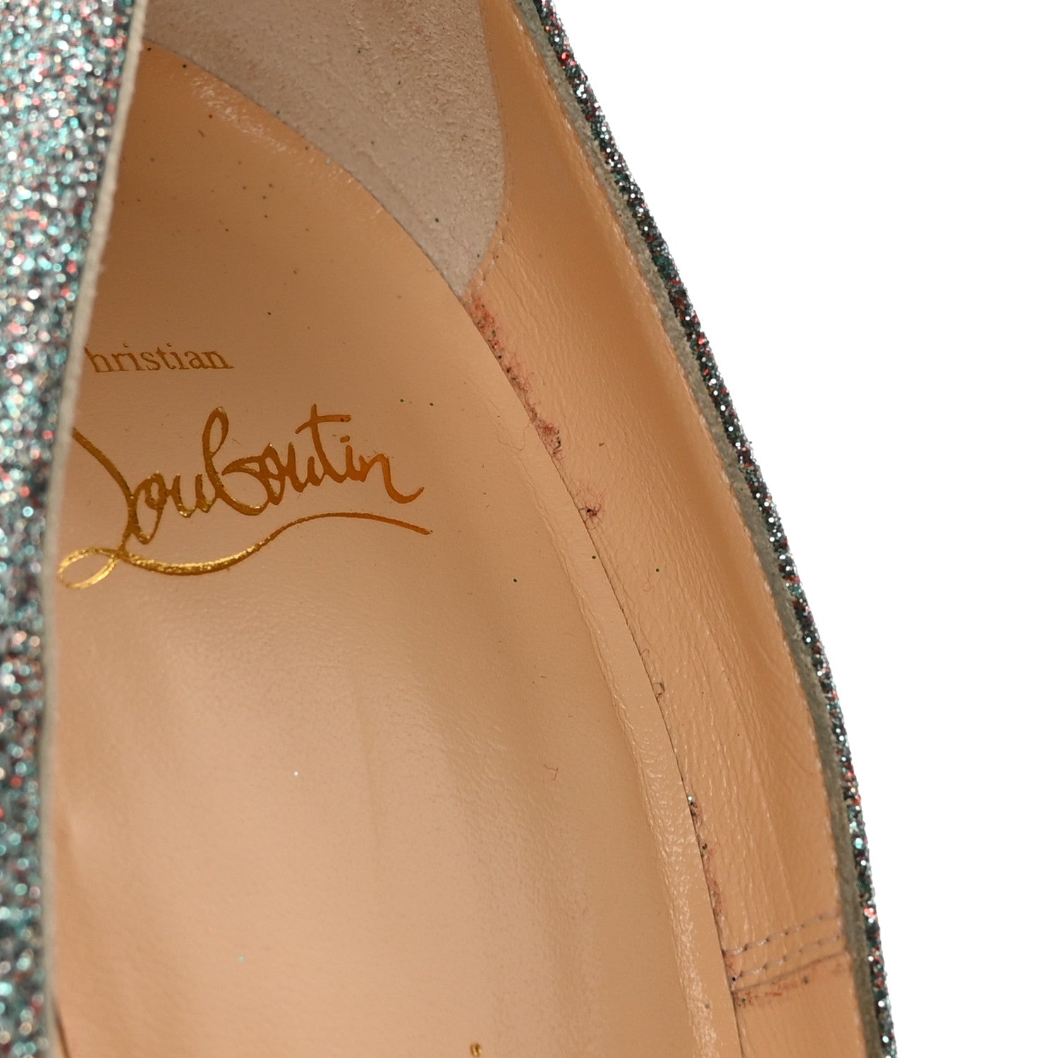 Christian Louboutin Mini Glitter So Kate 120 Pumps 38 Vosges 8 of 10