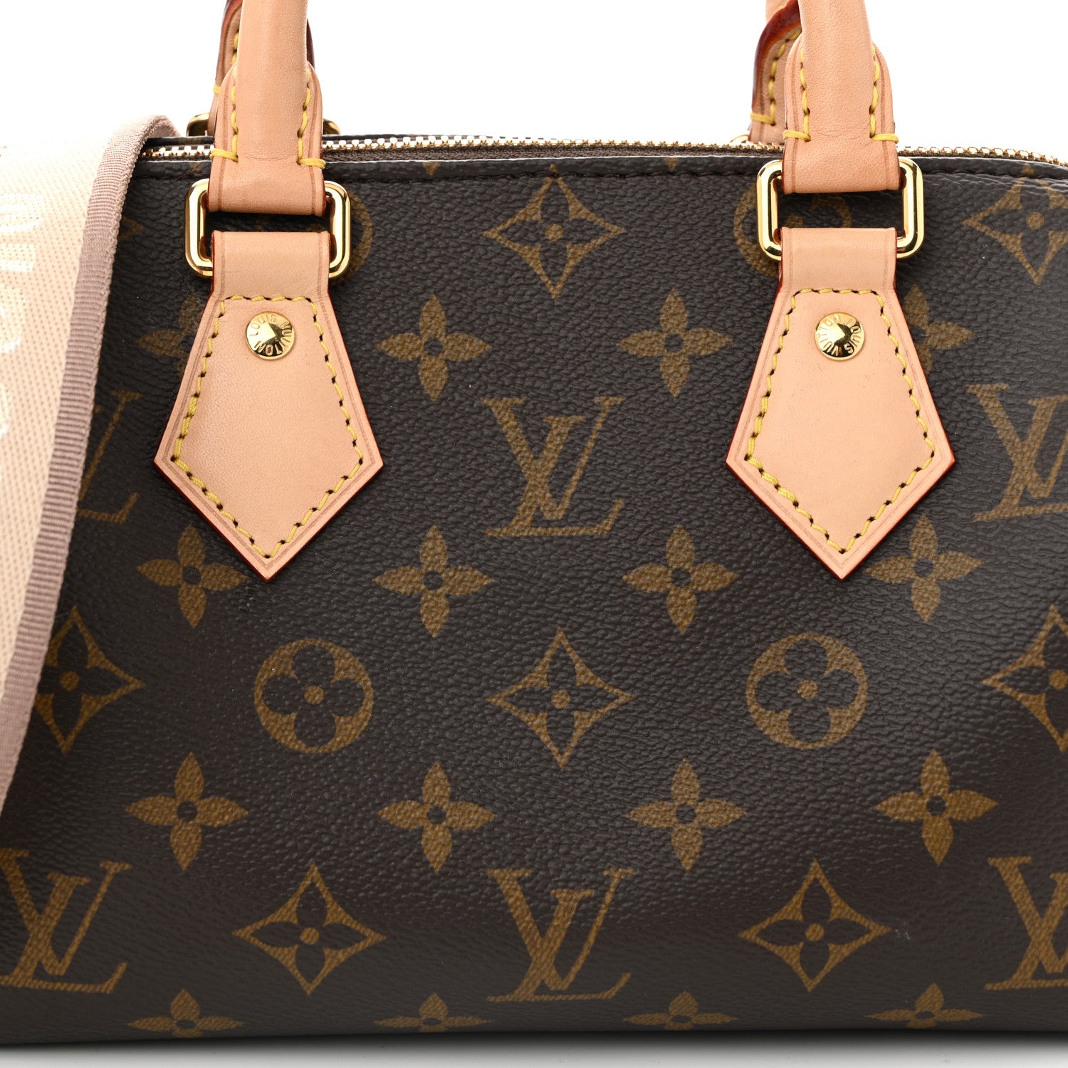 Louis Vuitton Monogram Speedy Bandouliere 20 Beige 7 of 10