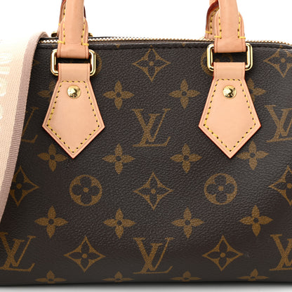 Louis Vuitton Monogram Speedy Bandouliere 20 Beige 7 of 10