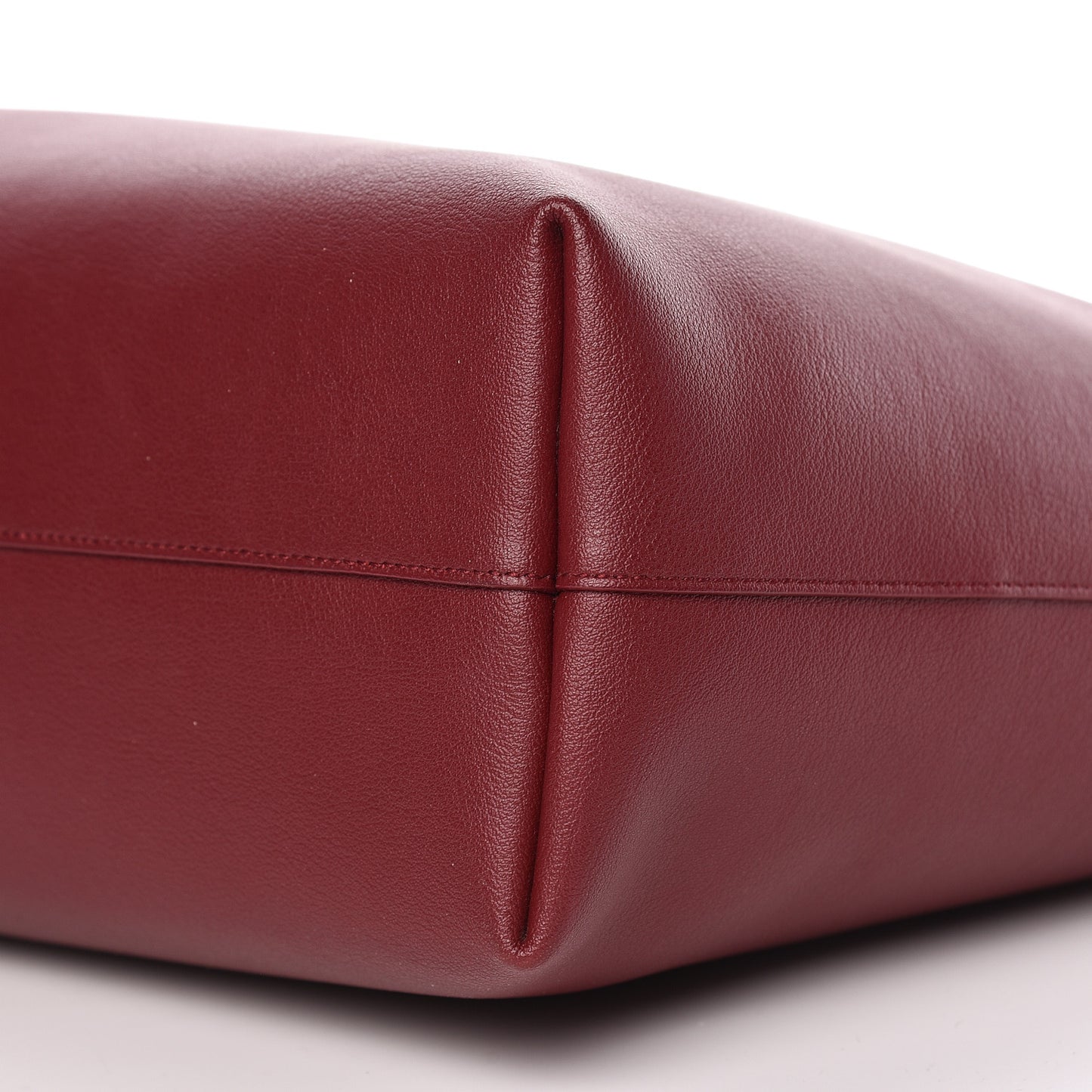 Calfskin Large Shopping Tote Deep Carmin